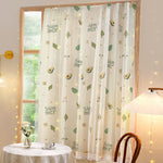 Easy Install Punch-Free Blackout Curtains | Velcro Simple Shading Cloth | Japanese Korean Window Shade