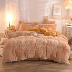 Luxury Thick Fleece Duvet Cover | Fluffy Plush Bedding Set | Queen King Winter Warm Mink Velvet Bedclothes