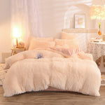 Luxury Thick Fleece Duvet Cover | Fluffy Plush Bedding Set | Queen King Winter Warm Mink Velvet Bedclothes