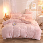 Luxury Thick Fleece Duvet Cover | Fluffy Plush Bedding Set | Queen King Winter Warm Mink Velvet Bedclothes