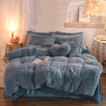Luxury Thick Fleece Duvet Cover | Fluffy Plush Bedding Set | Queen King Winter Warm Mink Velvet Bedclothes
