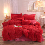 Luxury Thick Fleece Duvet Cover | Fluffy Plush Bedding Set | Queen King Winter Warm Mink Velvet Bedclothes