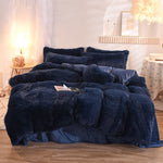 Luxury Thick Fleece Duvet Cover | Fluffy Plush Bedding Set | Queen King Winter Warm Mink Velvet Bedclothes