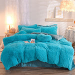 Luxury Thick Fleece Duvet Cover | Fluffy Plush Bedding Set | Queen King Winter Warm Mink Velvet Bedclothes
