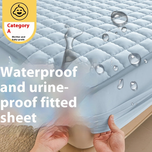 Maternal and Child Grade Fitted Sheet | Waterproof to Prevent Leakage | Class A Washed Cotton Protector