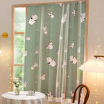 Easy Install Punch-Free Blackout Curtains | Velcro Simple Shading Cloth | Japanese Korean Window Shade