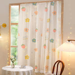 Easy Install Punch-Free Blackout Curtains | Velcro Simple Shading Cloth | Japanese Korean Window Shade